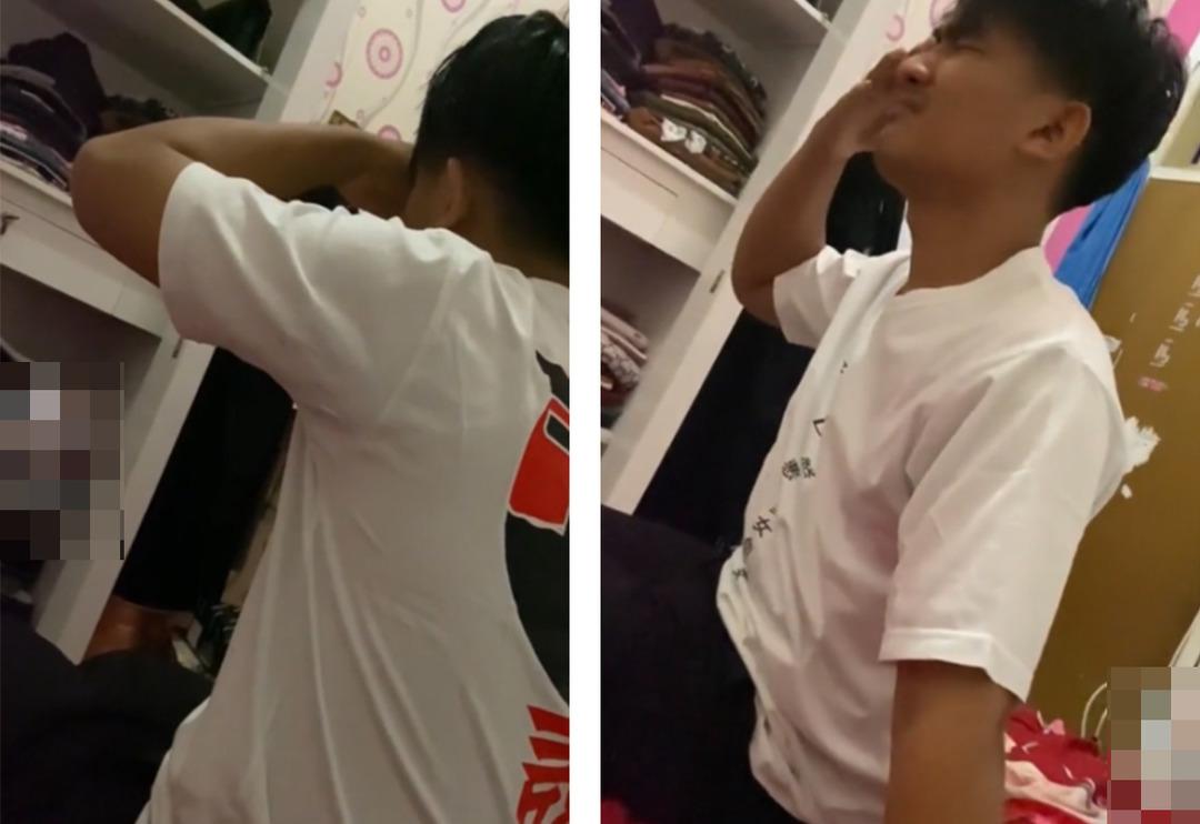 D&uuml;ğ&uuml;nden sonraki ilk gecelerini paylaştı! Damadın ağladığı anlar viral oldu... "Annemi &ouml;zledim"