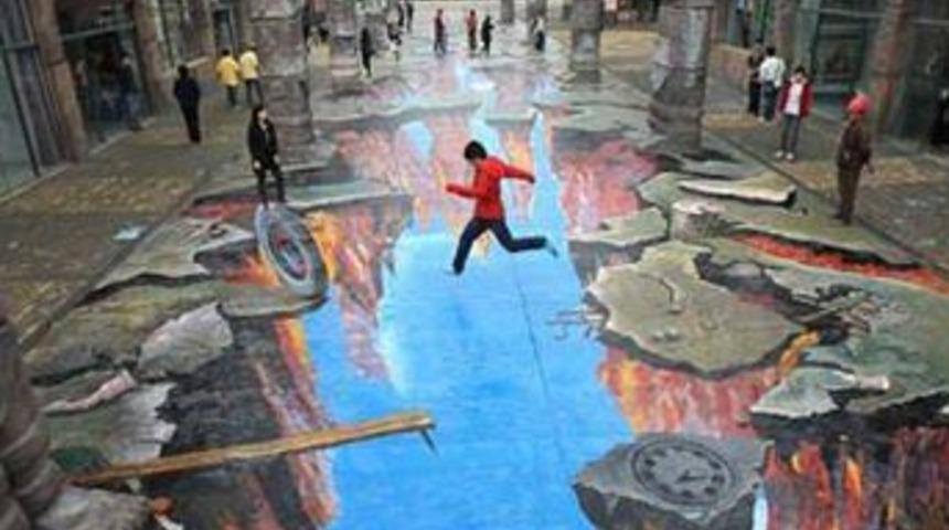 Bu sokakta aşağı bakmayın!