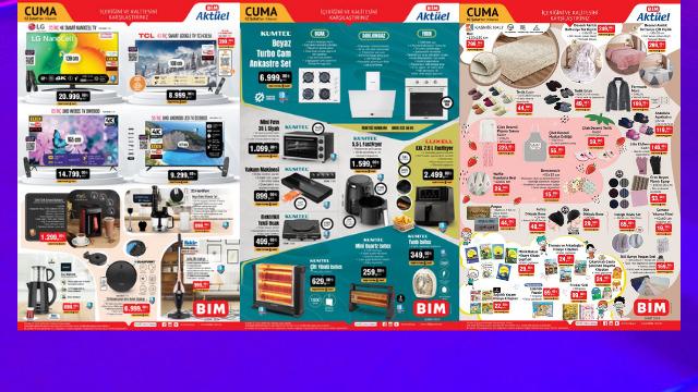 BİM'e airfryer ve robot süpürge geliyor! İşte 2 Şubat Cuma BİM Aktüel Kataloğu indirimli ürünleri