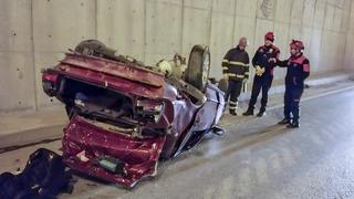 Çorum'da devrilen otomobildeki 1 kişi öldü, 3 kişi yaralandı