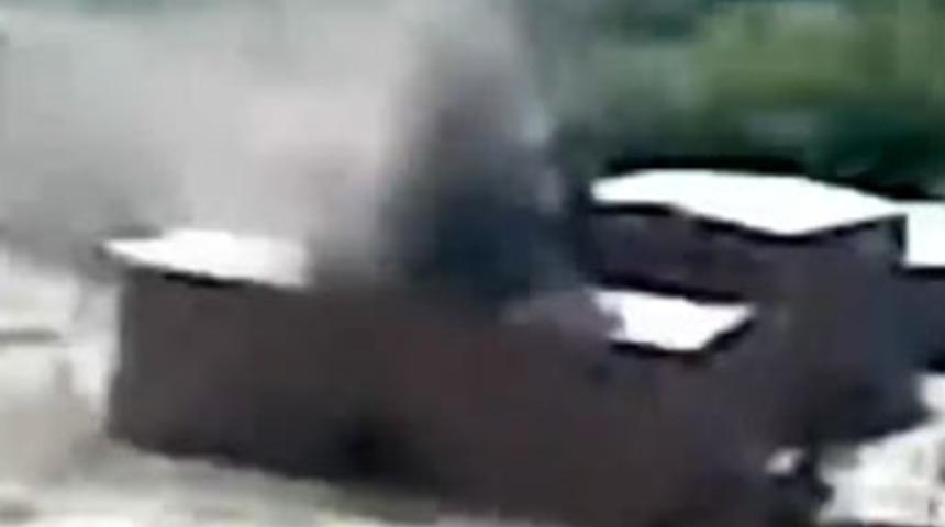 İşte patlama anı!