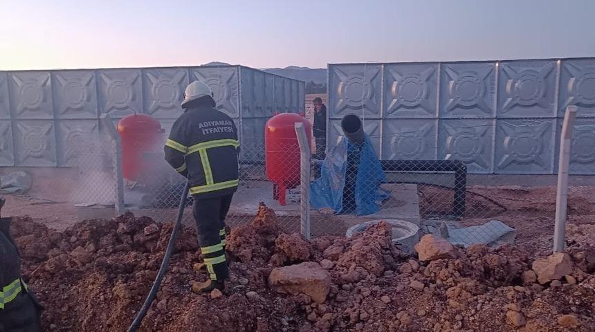 Jenerat&ouml;rde &ccedil;ıkan yangın kısa s&uuml;rede s&ouml;nd&uuml;r&uuml;ld&uuml;