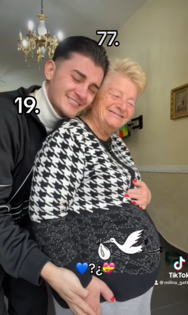 Kendisi 77 kocası 19 yaşında! TikTok'ta gündem yaratan hamilelik videosu... Bebeklerini göstererek viral oldular G1