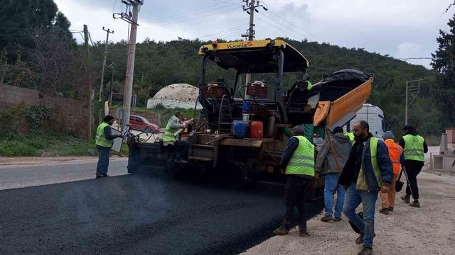 Büyükşehir Belediyesi Bodrum’da 24 bin metrelik sıcak asfalt çalışmasını tamamladı
