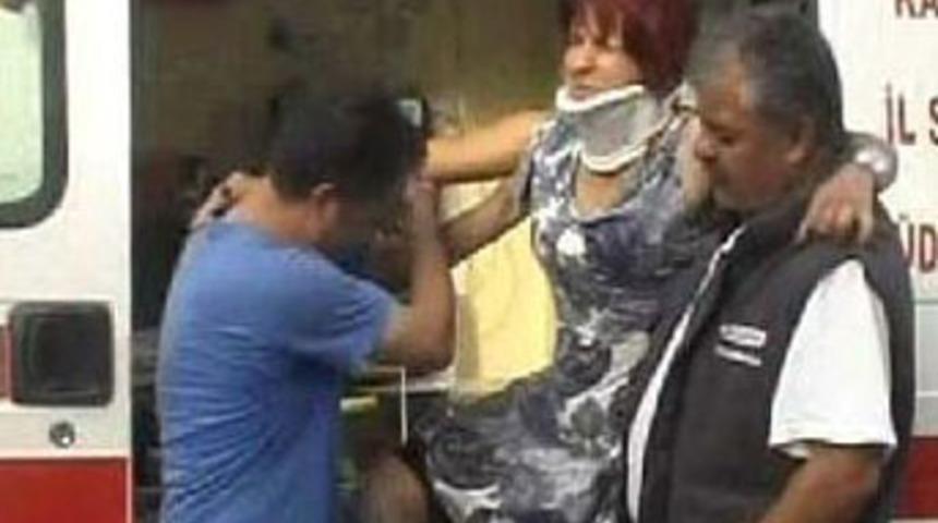 Kayseri'de yolcu otob&uuml;s&uuml; kaza yaptı