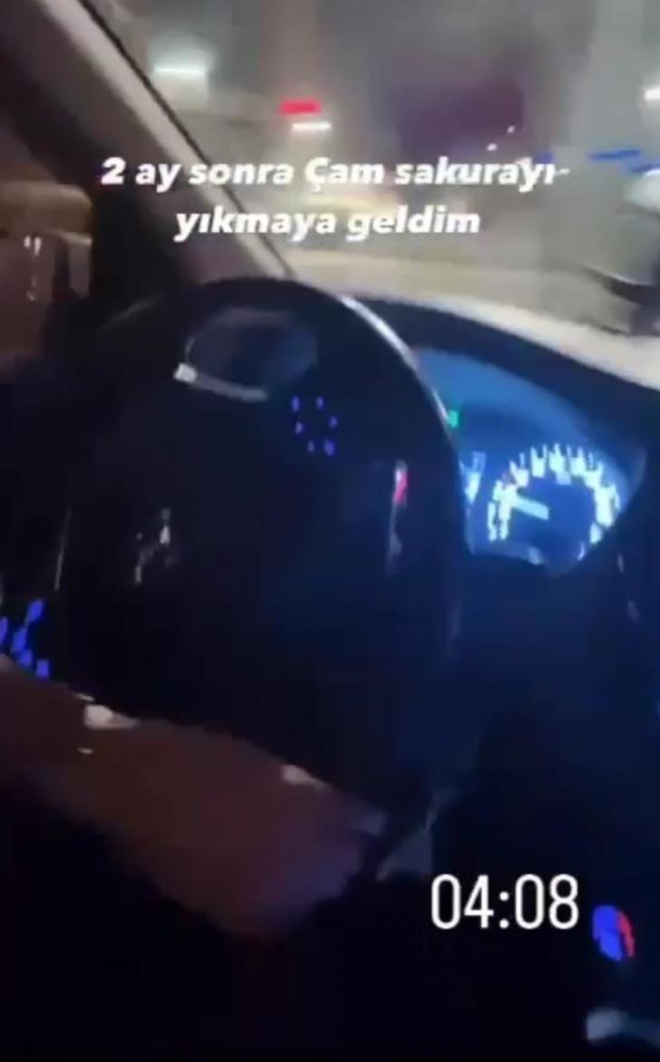 Sunucu ve spiker Ahsenur'un videosu tepki çekti! Hem drift yaptı hem paylaştı... Sivil ekipler yakaladı G1