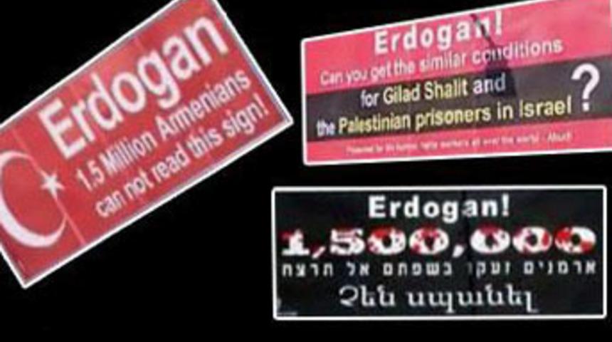 İsrail'den Erdoğan'a bilboardlı tepki