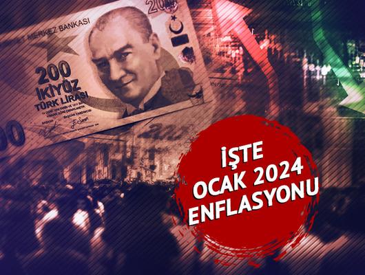 Ocak ayı enflasyon verisi TÜİK tarafından açıklandı