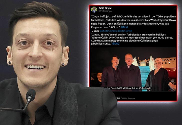 Mesut Özil'e 'DAVA' ile siyaset sahnesi yolu açıldı: Seçim çalışmalarının reklam yüzü olabilir!