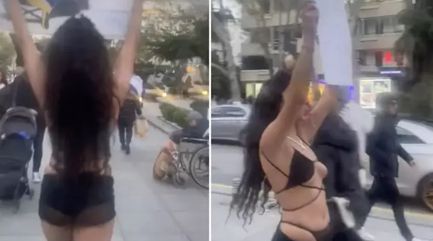 Manken Melisa Aydınalp'in yarı çıplak protestosu tepkilere neden olmuştu! Cezası belli oldu: 1 yıla kadar hapis istemi