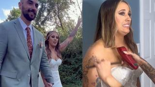 Gelin düğünün ortasında saçlarını kesti! Davetliler şoke oldu, damat gözlerine inanamadı 'Misafirleri ve kocasını şaşırttı'