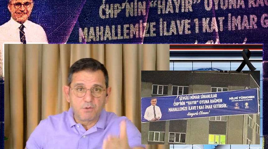 Fatih Portakal'ı çileden çıkartan afiş: O detaya ateş püskürdü, Üsküdar Belediye Başkanı Hilmi Türkmen'in yanıtı da sert oldu