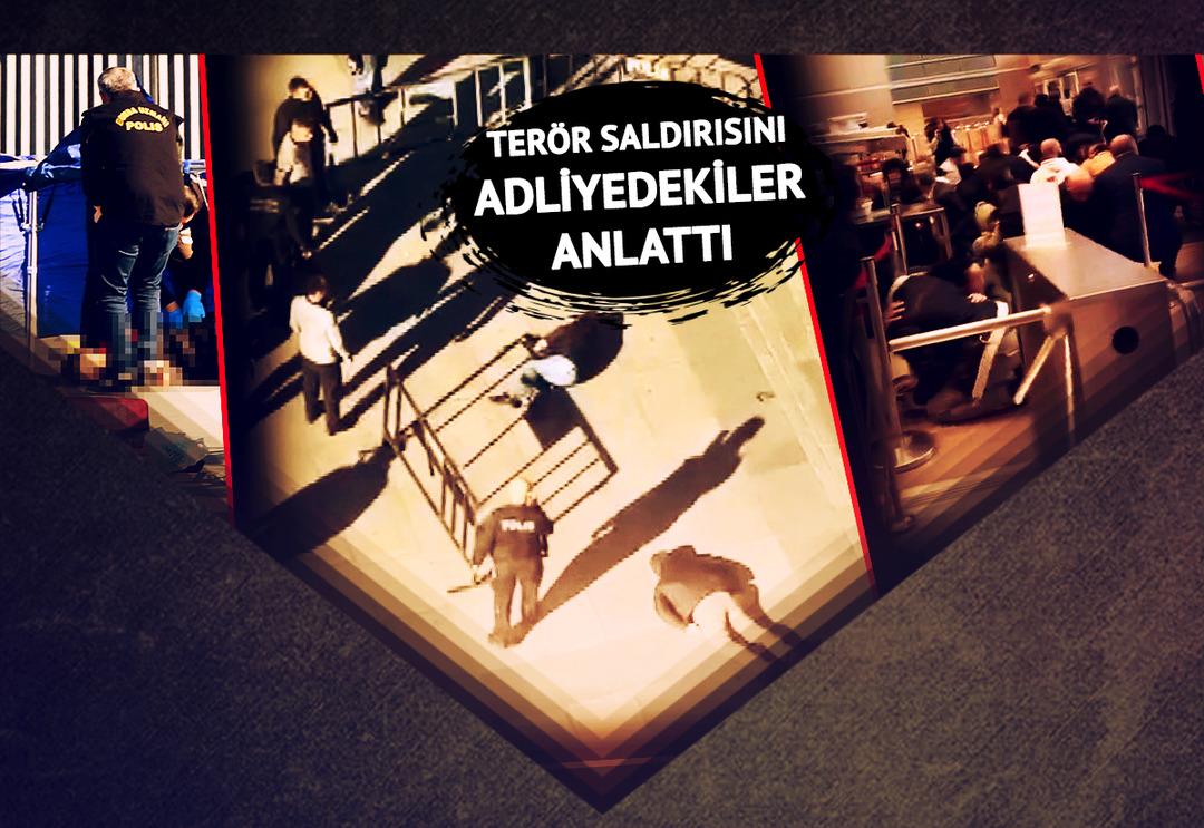 Kanlar i&ccedil;inde kalmadan &ouml;nce polis memurunun sesi yankılanmış! Adliye saldırısında 'uzun namlulu silahlar' detayı: "İ&ccedil;eride de bayılanlar oldu"