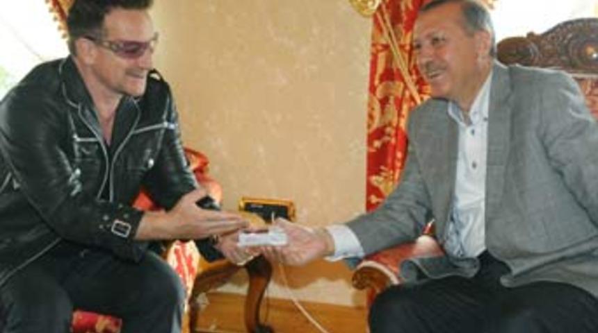 Erdoğan, U2 m&uuml;zik grubunu kabul etti