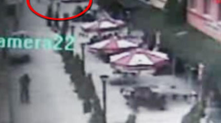 Korku dolu anlar g&uuml;venlik kamerasında