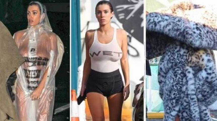 Bardağı taşıran son damla! Bianca Censori'nin transparan yağmurluğu sonrası fanlar paylaştı