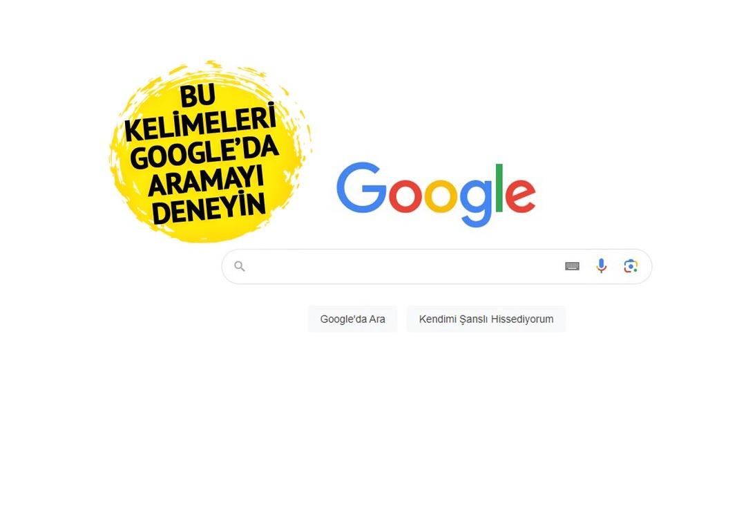 &Ouml;ğrenince denemeden duramayacaksanız! Google'a o kelimeleri yazınca &ccedil;ıkıyor... Arama &ccedil;ubuğuna yazmak yeterli