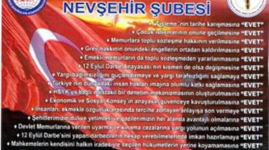 İmsakiye de referanduma alet oldu