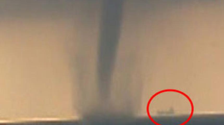 Şile'de dev hortum paniği