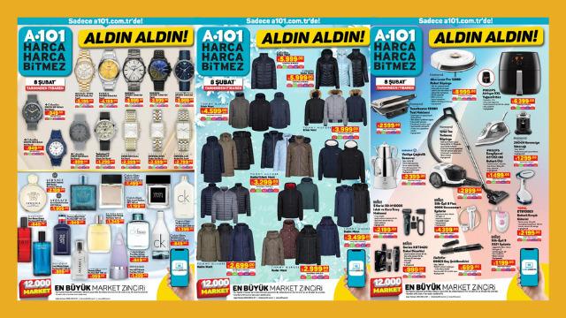 A101'e Columbia montlar, marka parfüm ve saatler geliyor! İşte 8 Şubat 2024 A101 Aldın Aldın Kataloğu