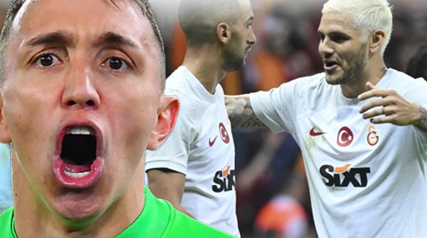 Galatasaray'da antrenman krizi! Hakim Ziyech'in olay yaratacak hamlesini Muslera son anda önlemiş...