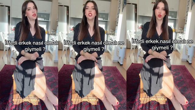 Sosyal medya bu sözleri konuşuyor! 'İffetli erkek nasıl olmalı, nasıl giyinmeli?' sorusuna cevap verince viral oldu