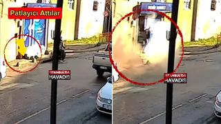 İstanbul'da film sahnelerini aratmayan olay: Tekel bayine bomba fırlattılar!