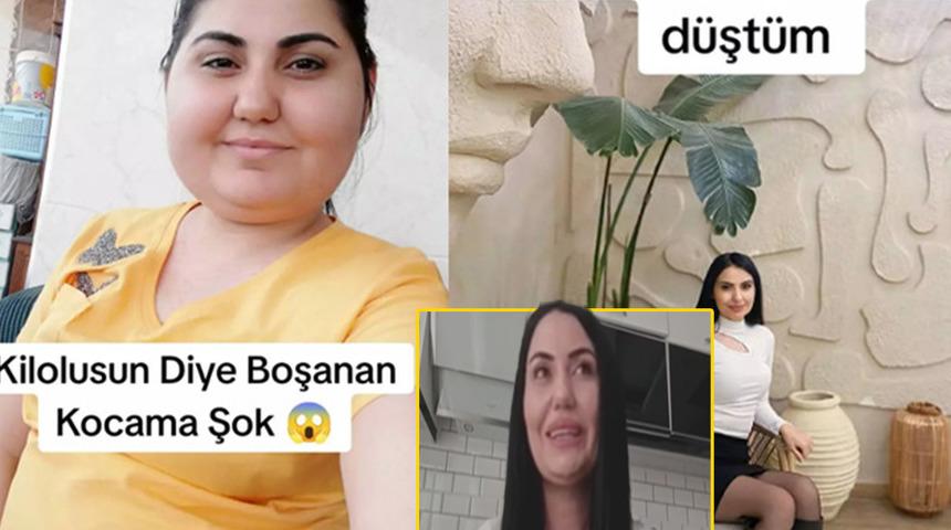 'Kilolusun diye boşanan kocama şok' diyerek paylaşılmıştı! 42 kilo vererek viral olan Burcu Afra gerçekleri anlattı... "O şekilde değil"
