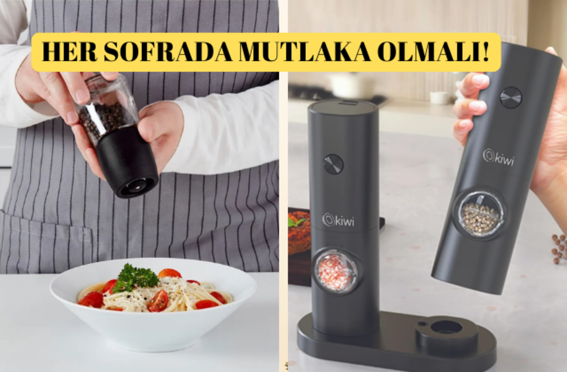 Her sofrada mutlaka olmalı! Sofranıza şıklık, yemeklerinize lezzet katacak tuz biber değirmen setleri