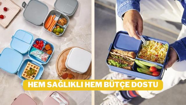 İşe, okula yemeğinizi evden götürenler için kullanışlı ve pratik yemek taşıma kapları