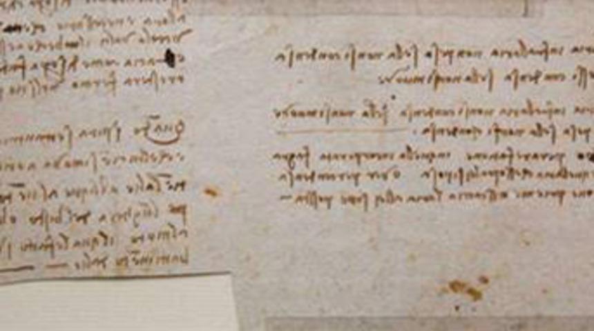 Da Vinci'nin şifreli metni bulundu