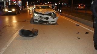 Tokat'ta korkunç kaza! Çarpmanın etkisiyle yola savruldu