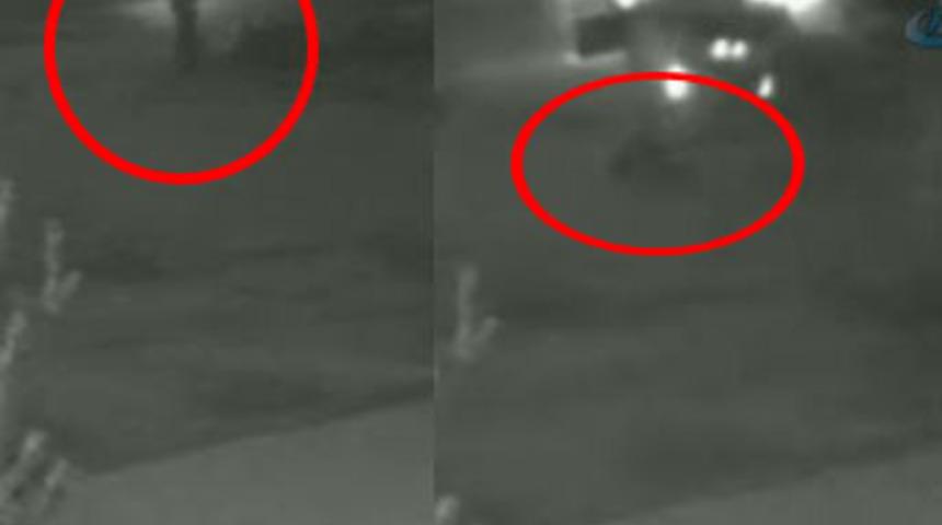 Otomobil talihsiz adamı b&ouml;yle bi&ccedil;ti!