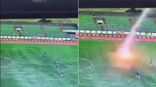 Korkunç olay: Endonezya'daki bir maçta futbolcuya yıldırım düştü!