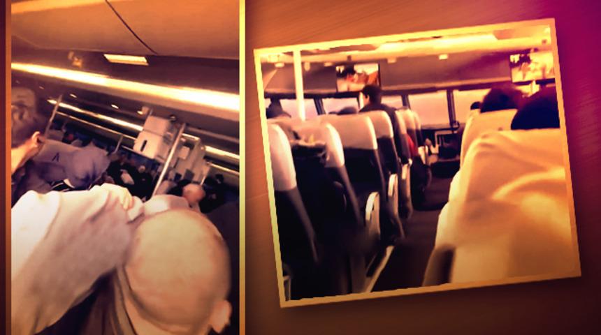 Deniz otobüsünde korku dolu anlar! Çocuklar ağlarken, çığlık sesleri ortalığı birbirine kattı: Korkmayın!