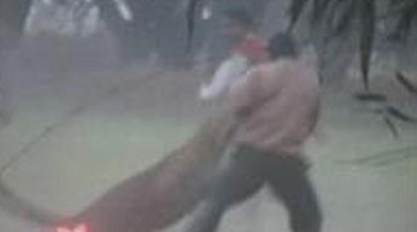 Dehşet veren leopar saldırısı