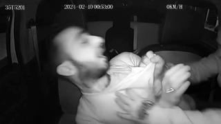 Taksiciye kabusu yaşattı, müşterinin sevgilisi çıktı! Dehşet anları kamerada