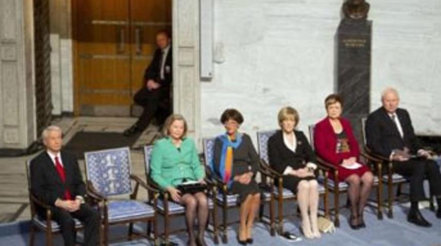 Tartışmalı Nobel töreni başladı