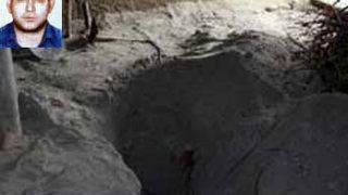 Oğullarını gömülmüş buldular!