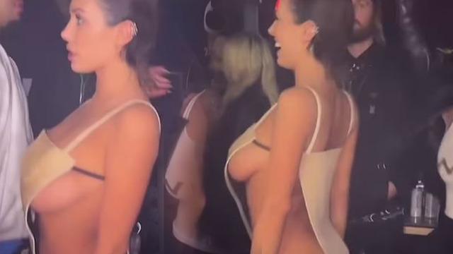 Kanye West'in eşi Bianca Censori iyice abarttı! Frikik vermekten çekinmedi