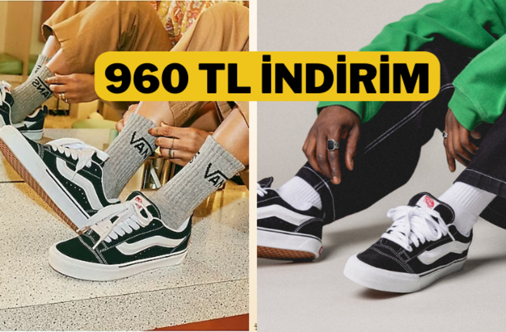 Fiyatı 2 bin 250 TL'ye düştü! Vans Knu Skool ayakkabıda kaçırılmayacak fırsat