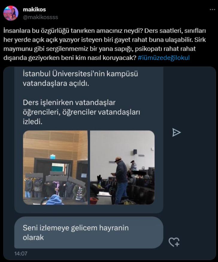 İstanbul Üniversitesi öğrencileri endişeli, 'ziyaretçi' kararı isyan ettirdi! Kampüsten fotoğraflar geldi: "Sirk maymununa döndük" G5