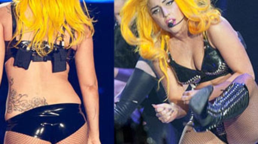 Gaga'dan sahne frikiği