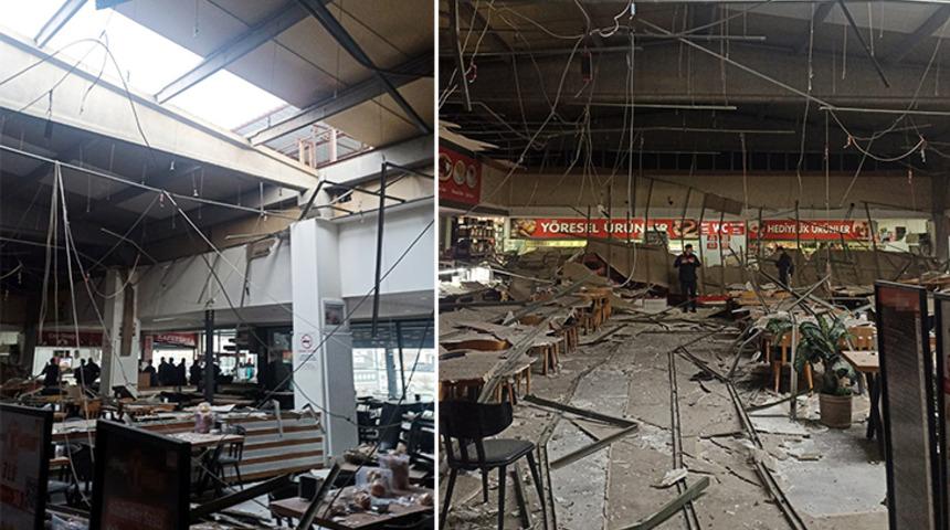  Afyonkarahisar- İzmir karayolunda restoranın asma tavanı çöktü! Yaralılar var