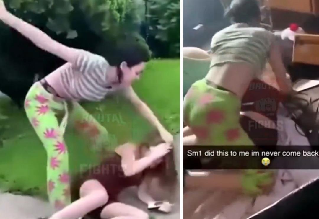 Erkek arkadaşının sevgilisi olduğu iddia edilen kadını tekme tokat d&ouml;vd&uuml;! G&ouml;r&uuml;nt&uuml;ler sosyal medyada izlenme rekoru kırdı