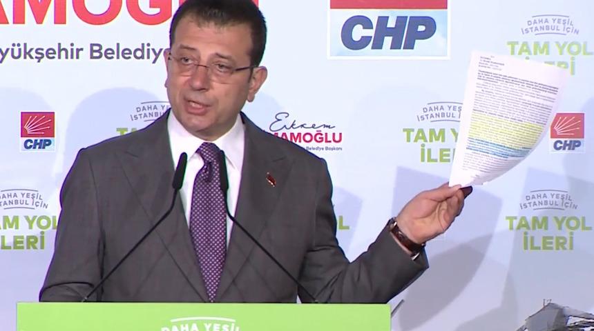 'Dün akşam elimize ulaştı, tarihe geçecek' deyip belgeyi gösterdi! Kanal İstanbul projesinde yeni kararı İmamoğlu açıkladı