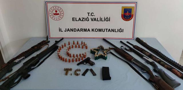 Elazığ'da silah kaçakçılığı operasyonunda 6 zanlı yakalandı