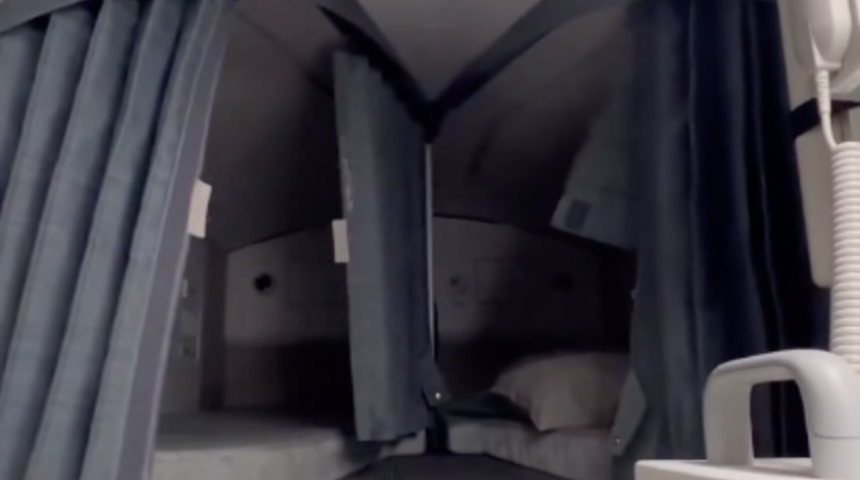 Pilotların uçaklardaki uyku odalarını gösterdi! Görüntüler sosyal medyada gündem yarattı! 'Yeni korkunun kilidi açıldı' 