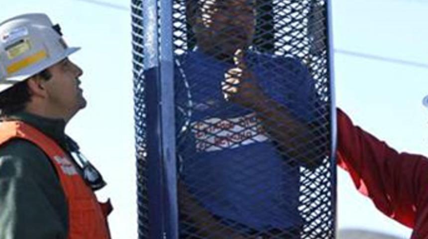 Şilili madencilerden şeyhe ziyaret