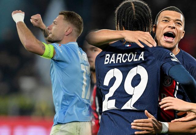 Şampiyonlar Ligi'nde bu gecenin şanslıları ev sahibi ekipler oldu! PSG ve Lazio sahadan galibiyetle ayrıldı...